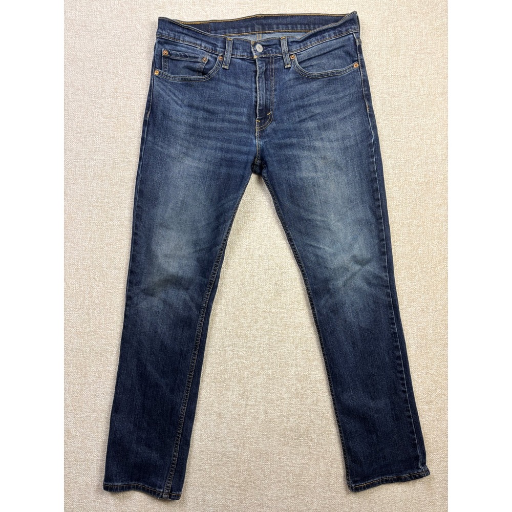 Levis 511 Slim Fit Jeans Mens 34x32 Dark Wash Blue Denim 5 Pocket